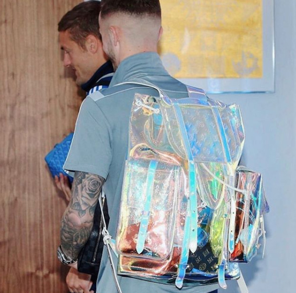 James Maddison shows off £6,500 Louis Vuitton rucksack as he