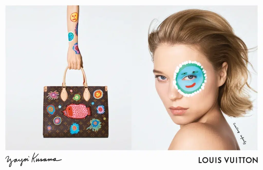 Bella Hadid for Louis Vuitton x Yayoi Kusama 2023 