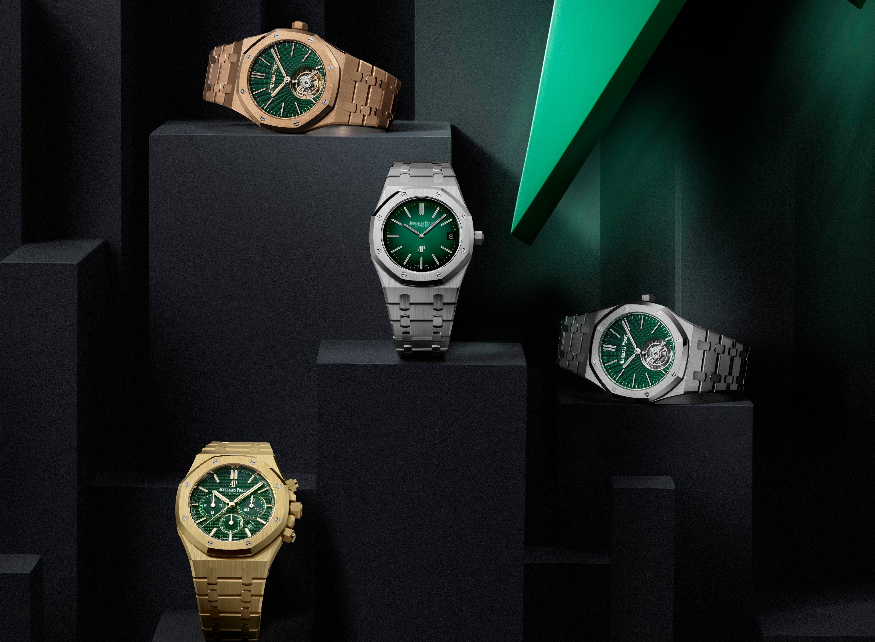 Audemars Piguet Unveils Green Royal Oak Timepieces | GQ Middle East