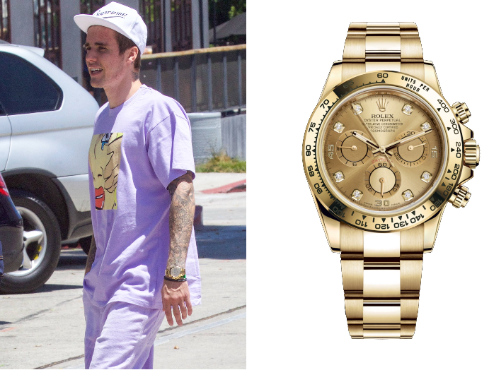 justin iced out rolex