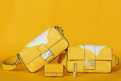 fendi yellow purse