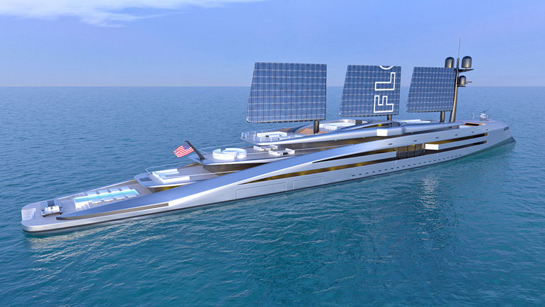 solar powered super yacht
